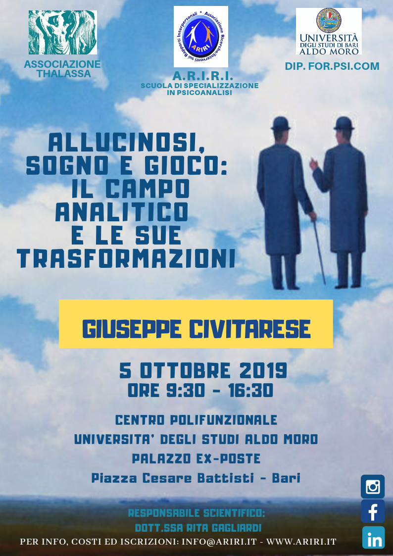 Giuseppe Civitarese - Allucinosi, sogno e gioco: il campo analitico e le sue trasformazioni